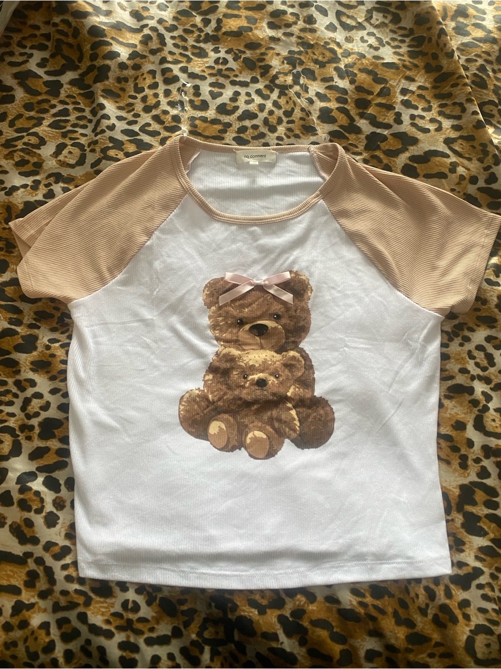 Cute Teddy Bear Bow Top